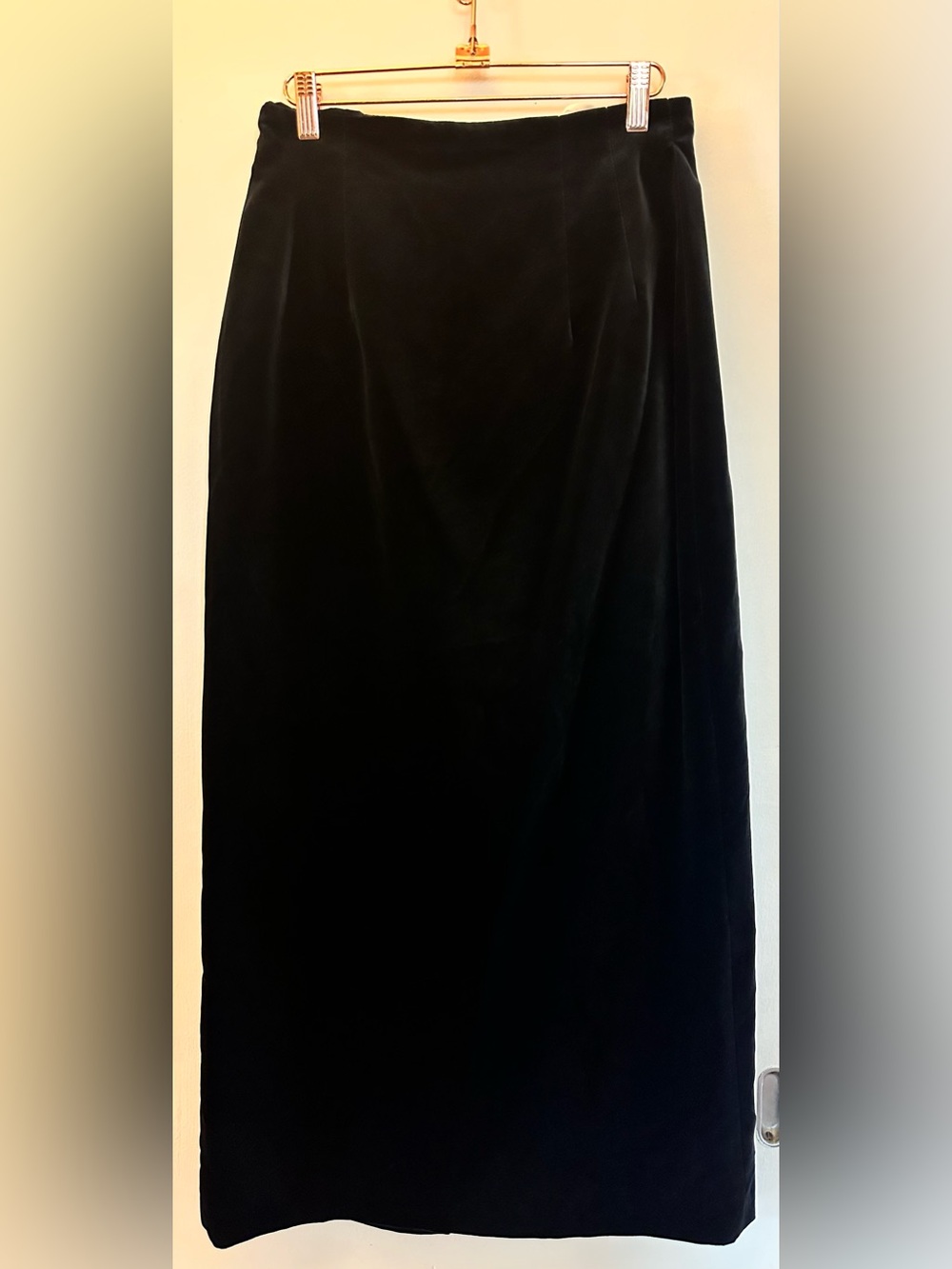 Vintage Laura Ashley Velvet Black Skirt Fall